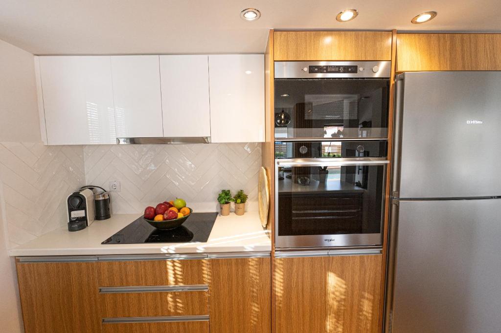 Kuchyň nebo kuchyňský kout v ubytování Orsalia villa wellness