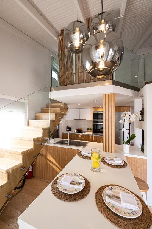 Kuchyň nebo kuchyňský kout v ubytování Orsalia villa wellness