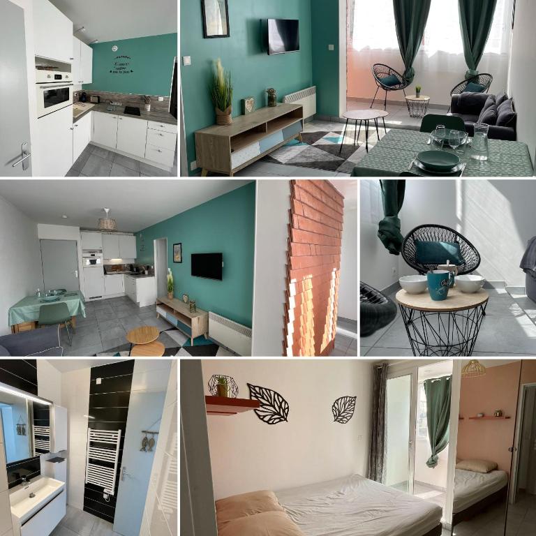 Kuchyňa alebo kuchynka v ubytovaní Appartement 2 pièces, lumineux, avec parking