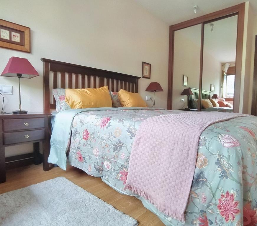 Postel nebo postele na pokoji v ubytování Apartamento Seronda