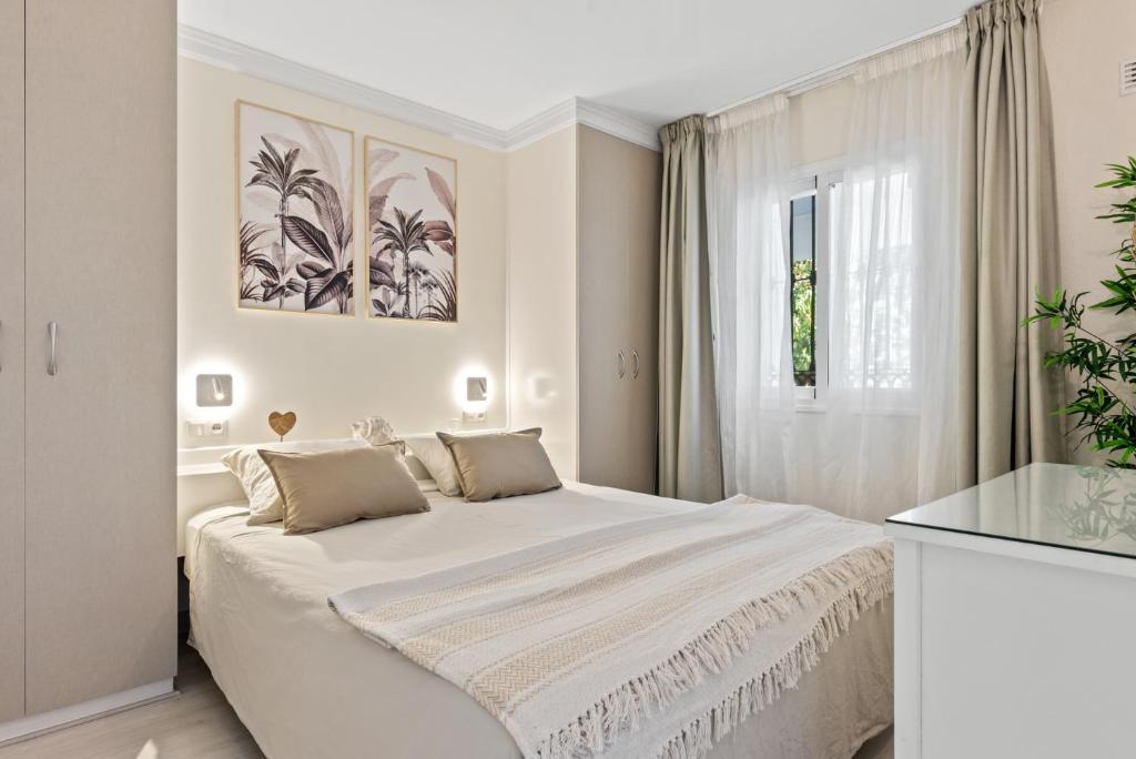 Posteľ alebo postele v izbe v ubytovaní Frontline Beach Apartment Miraflores