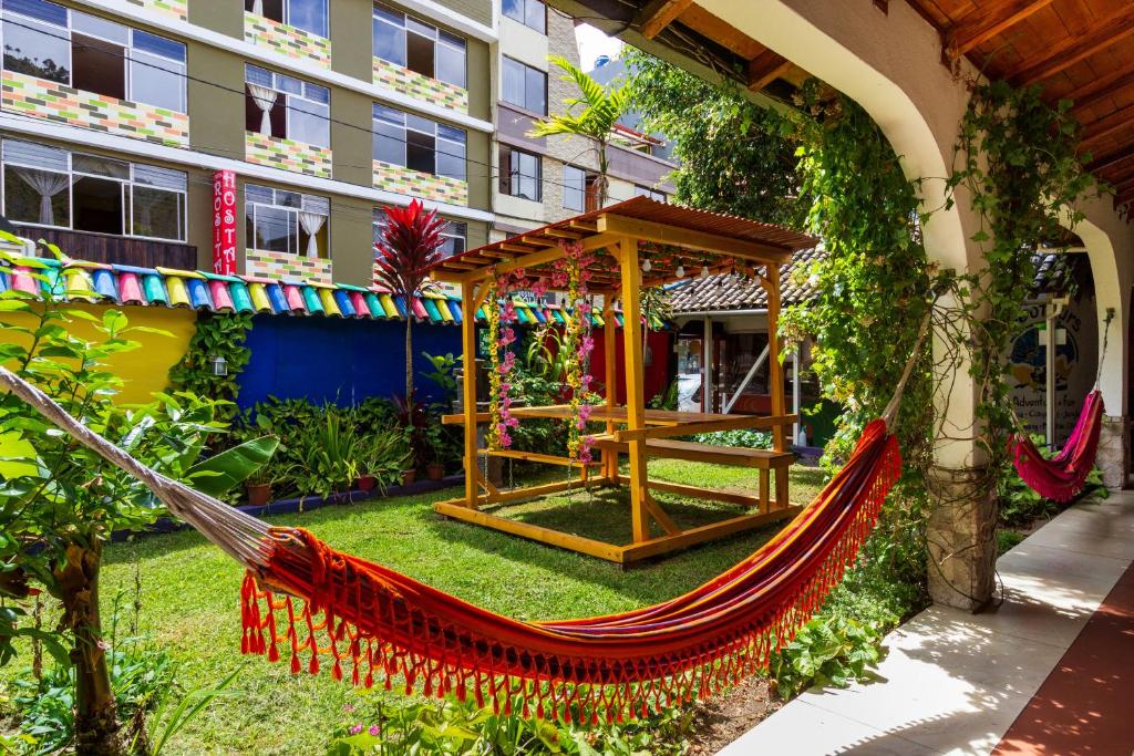 Zahrada ubytování Santa Cruz Backpackers Hostal