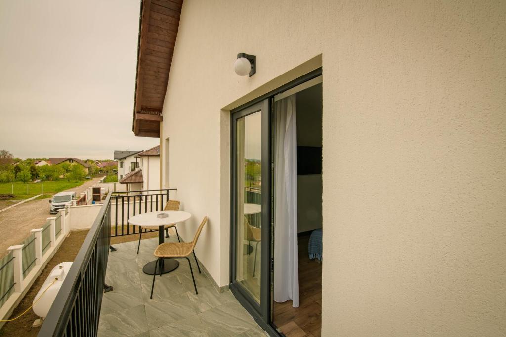 Balkón nebo terasa v ubytování Casa Lucan Brașov