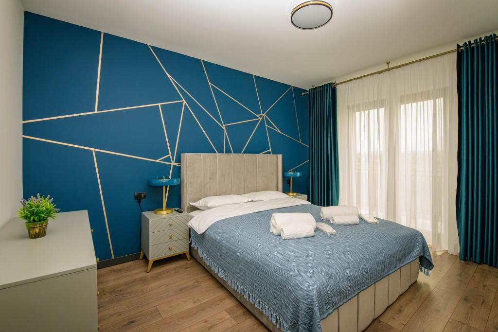 Postel nebo postele na pokoji v ubytování Casa Lucan Brașov