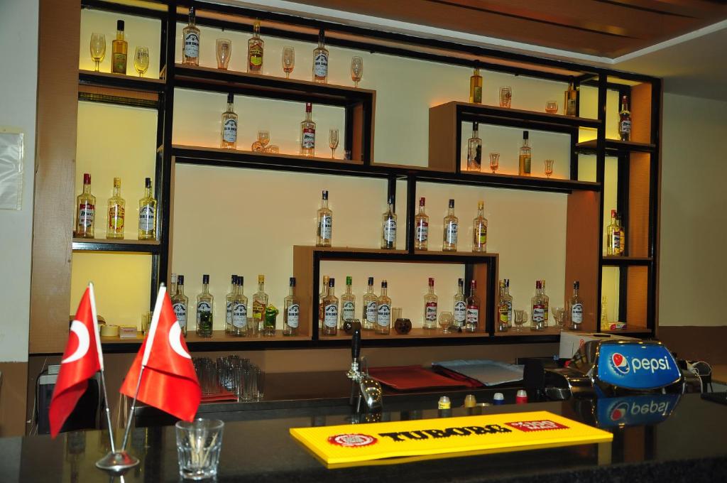 Lounge nebo bar v ubytování Side Yeşilöz Hotel