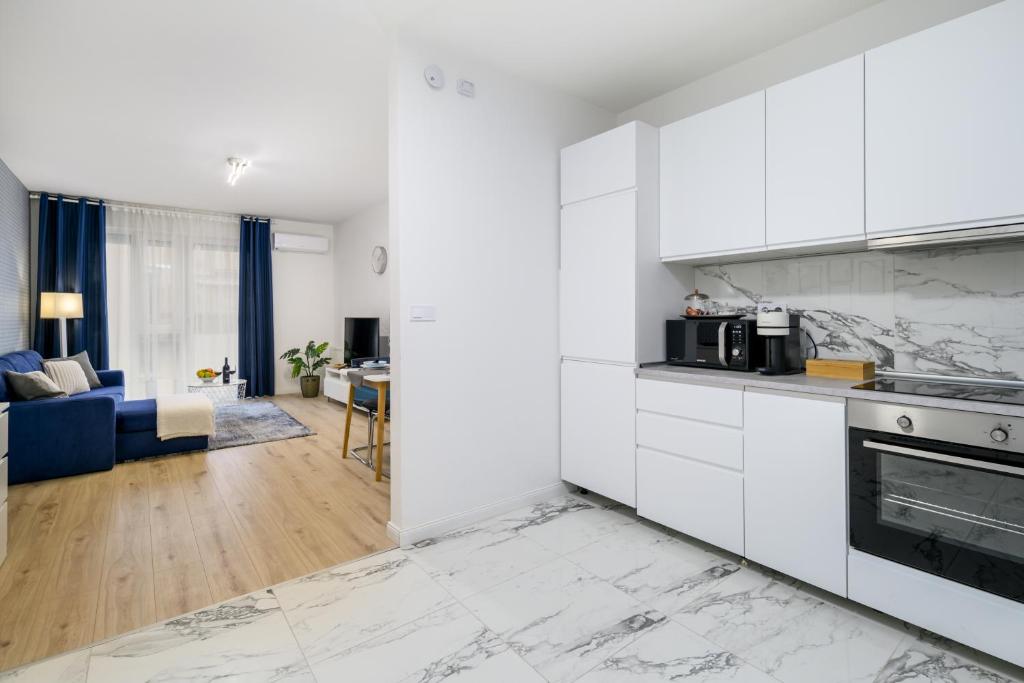 Kuchyňa alebo kuchynka v ubytovaní Bence Apartman Budapest (District VII)