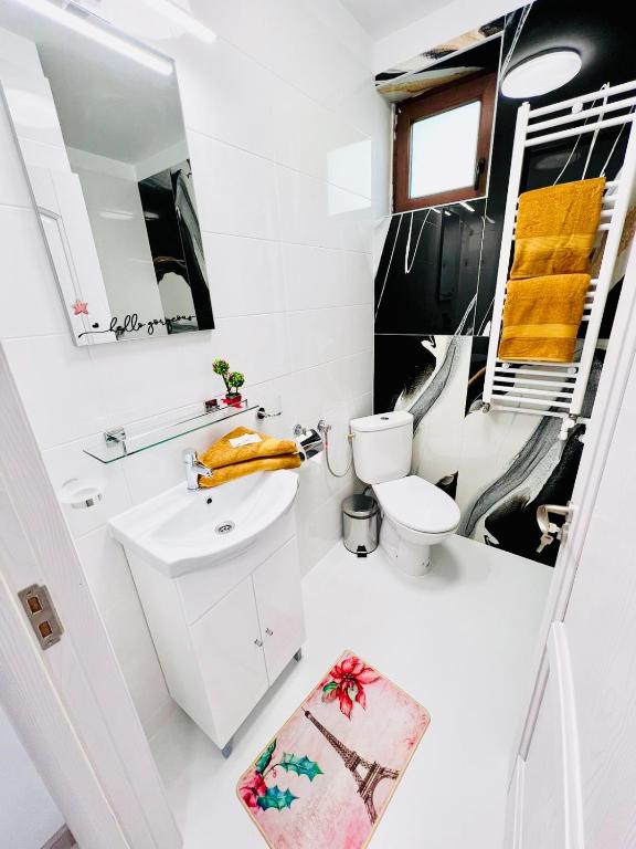 Koupelna v ubytování IANIS Rooms