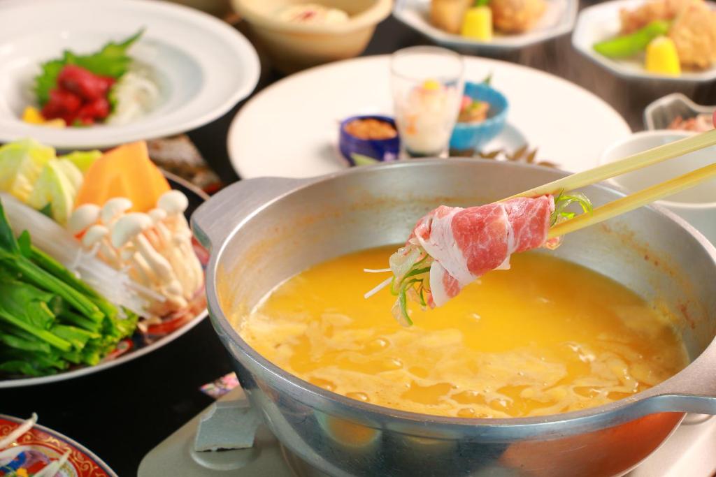 Matur á eða í nágrenni ryokan-hótelanna