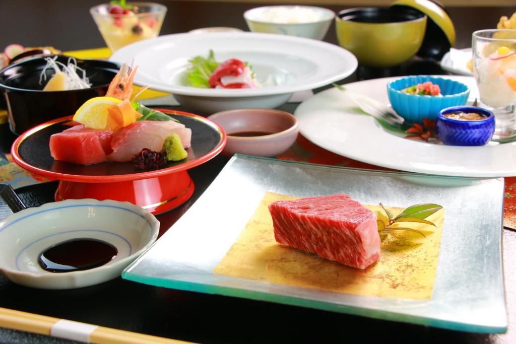 Matur á eða í nágrenni ryokan-hótelanna