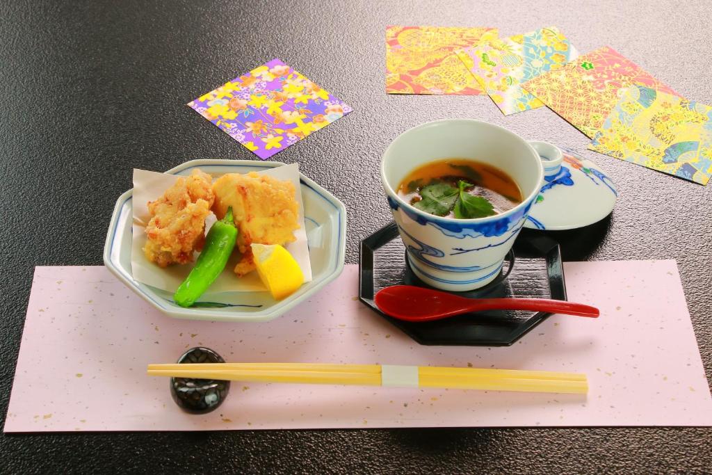 Matur á eða í nágrenni ryokan-hótelanna