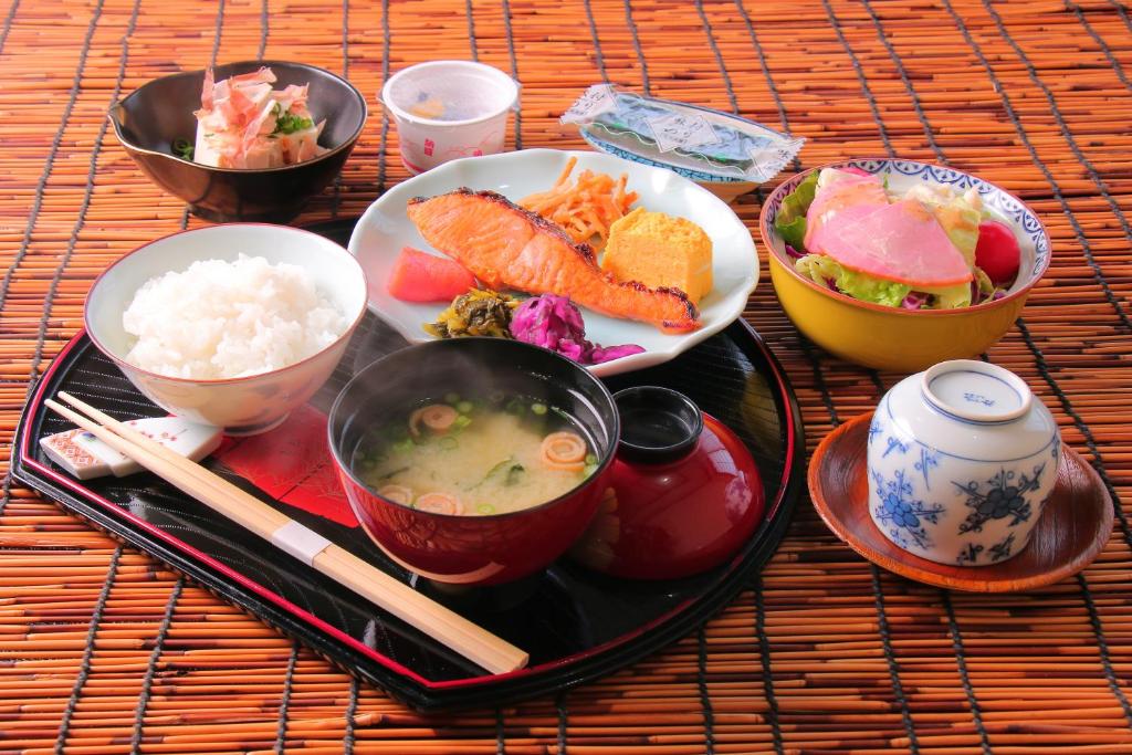 Matur á eða í nágrenni ryokan-hótelanna