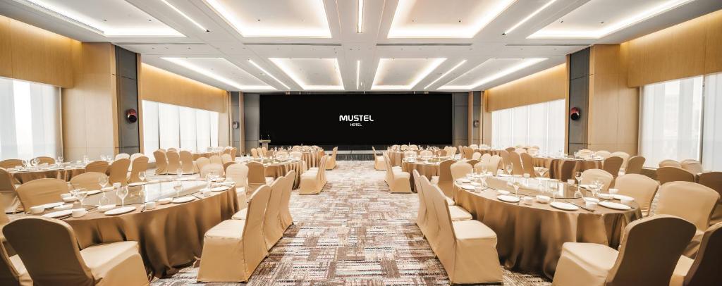Posezení v ubytování Mustel Hotel Knowledge City Guangzhou