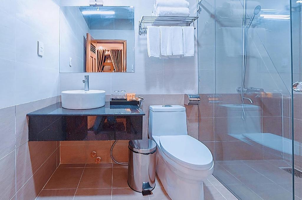 Phòng tắm tại Hoàng Yến Villa Dalat