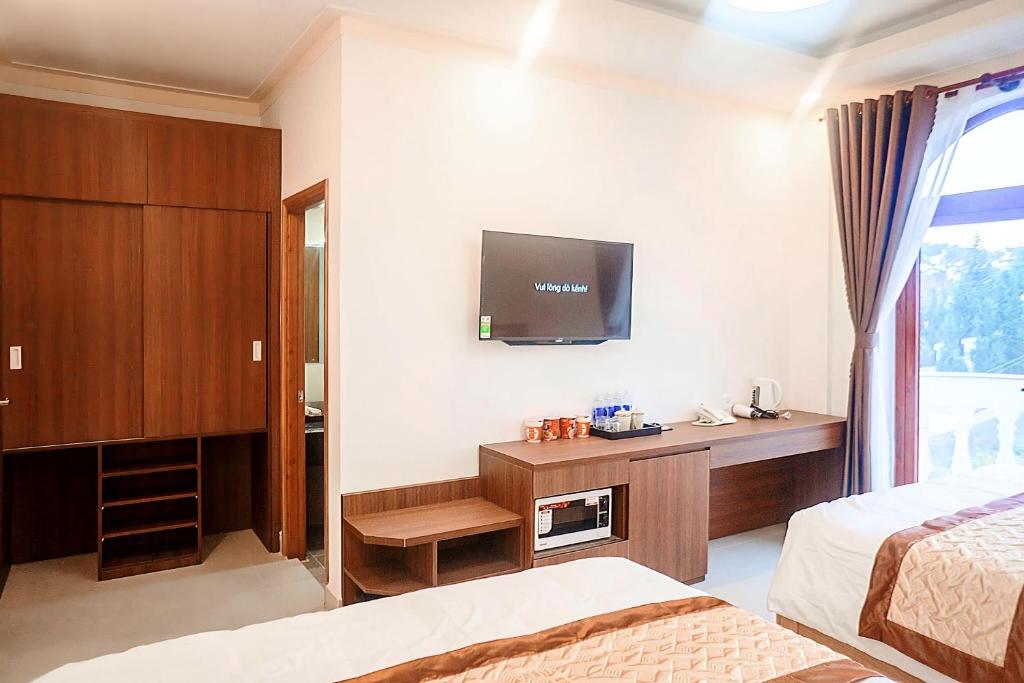 TV/trung tâm giải trí tại Hoàng Yến Villa Dalat