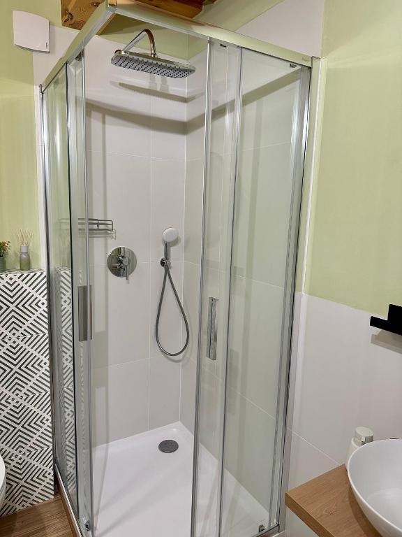 Koupelna v ubytování Apartmánik pri Zubačke