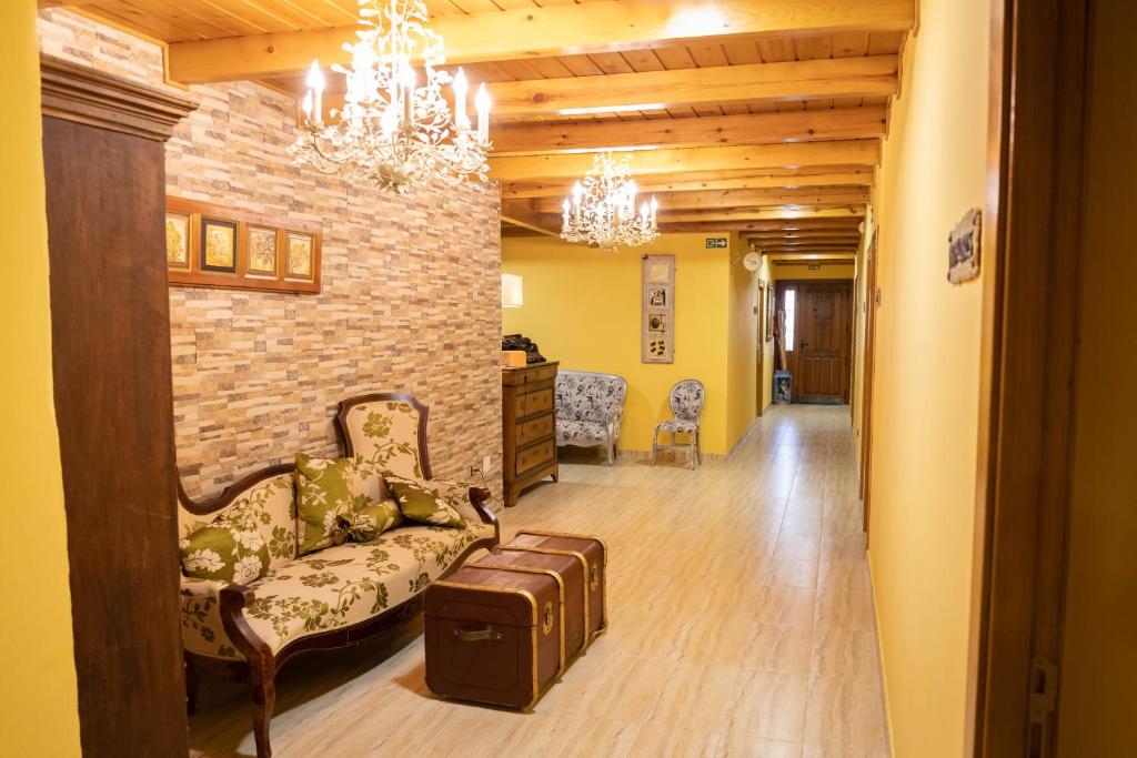 Posezení v ubytování Hotel Un lugar en la Vecilla