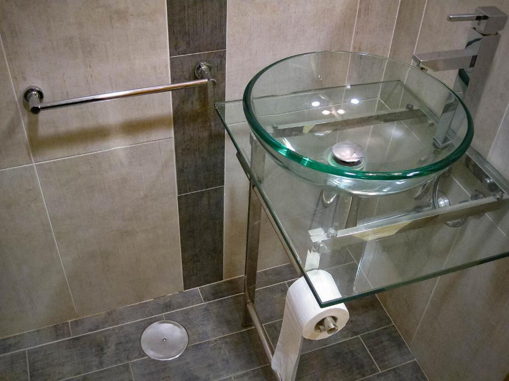 Koupelna v ubytování Hotel Un lugar en la Vecilla