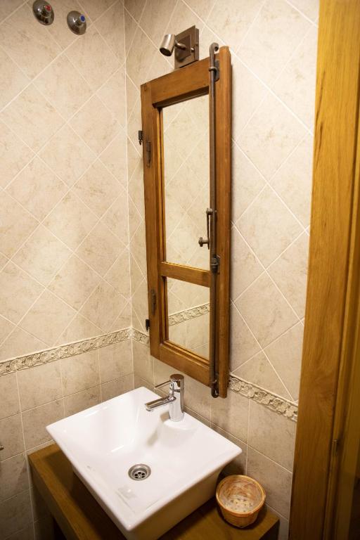 Koupelna v ubytování Hotel Un lugar en la Vecilla