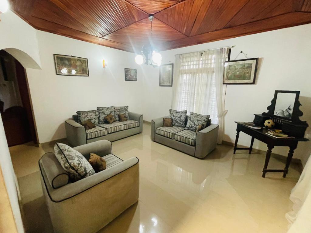 Posezení v ubytování Mangala Lodge