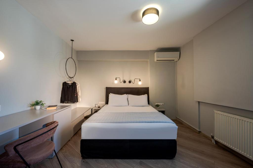 Posteľ alebo postele v izbe v ubytovaní BED in Athens
