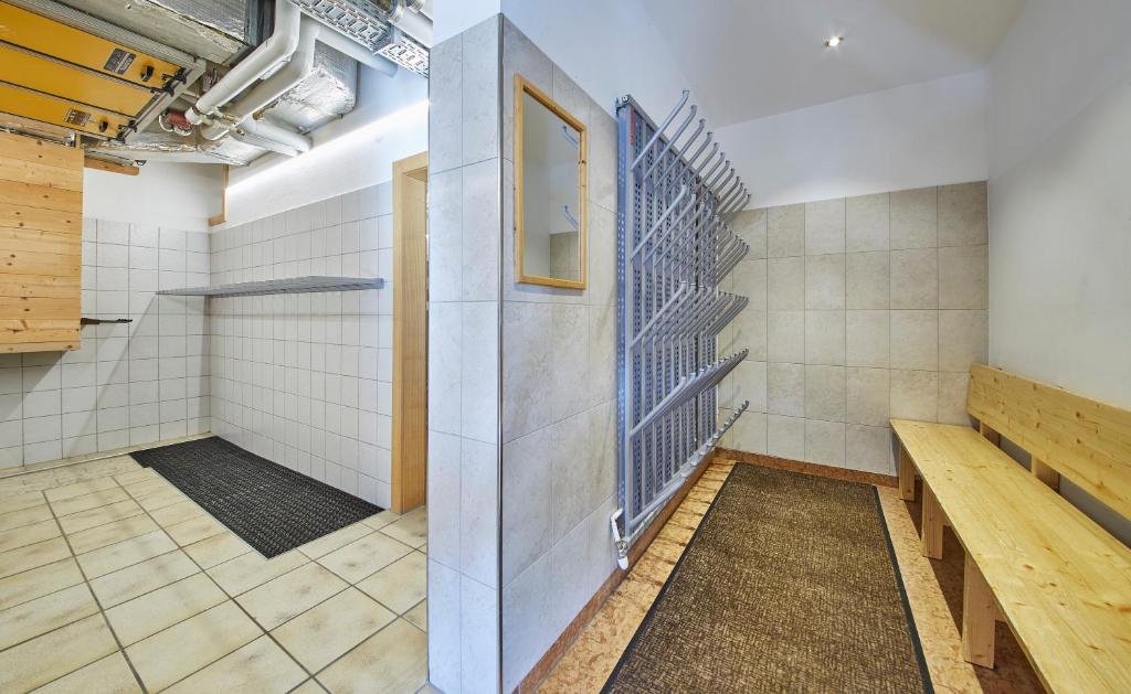 Kuchyň nebo kuchyňský kout v ubytování Apart-Hotel Forellenhof