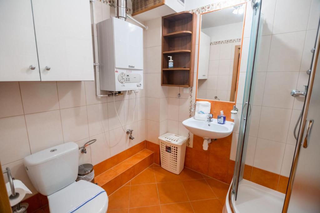 Kúpeľňa v ubytovaní Apart-Invest Apartament Hajduczek