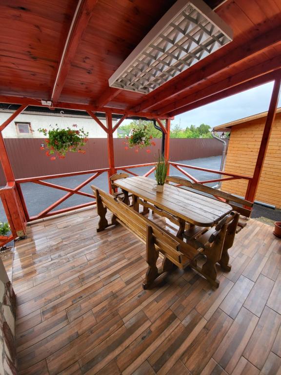 Balkon lub taras w obiekcie Alexandra vendégház