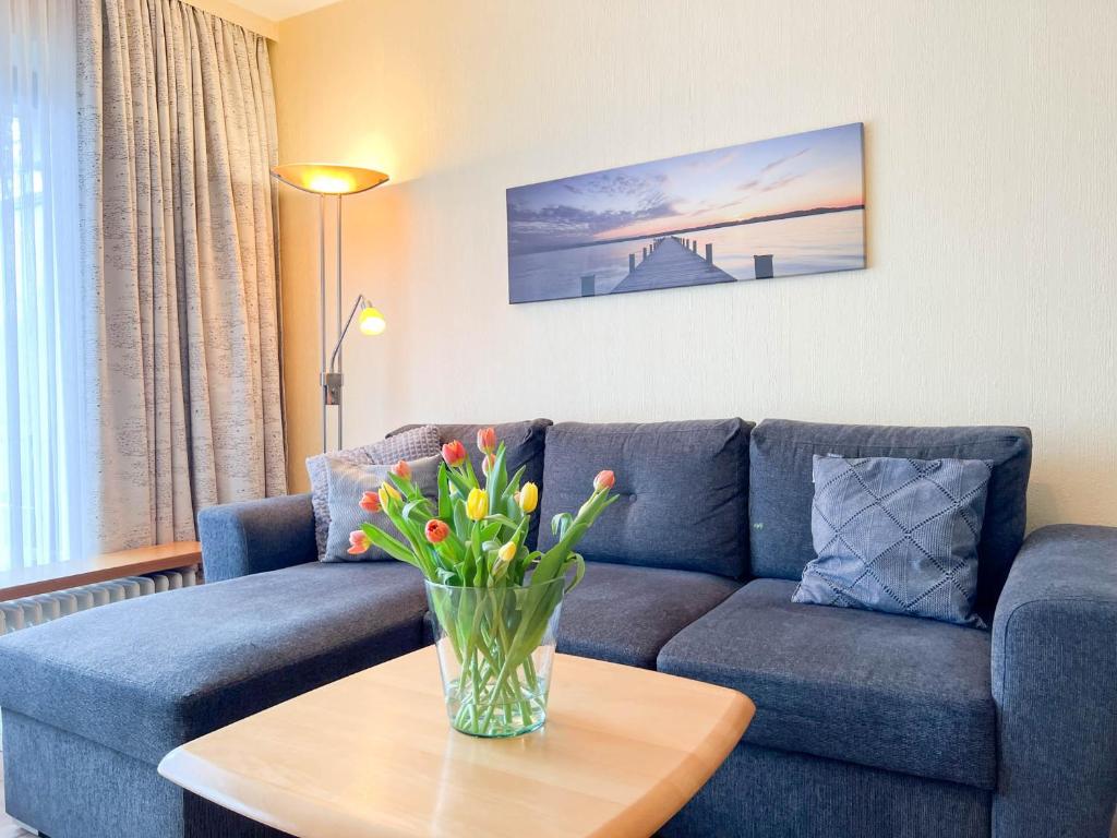 Posezení v ubytování Haus Nordseeblick Wohnung 10