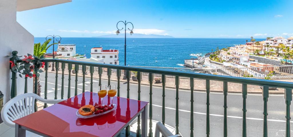 En balkong eller terrasse på Great View Apt Santiago Beach