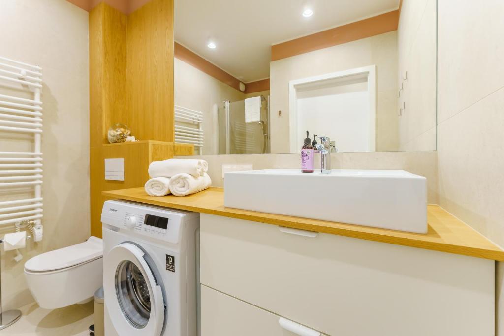 Kúpeľňa v ubytovaní Apartament DUNE SurfingBird Dźwirzyno