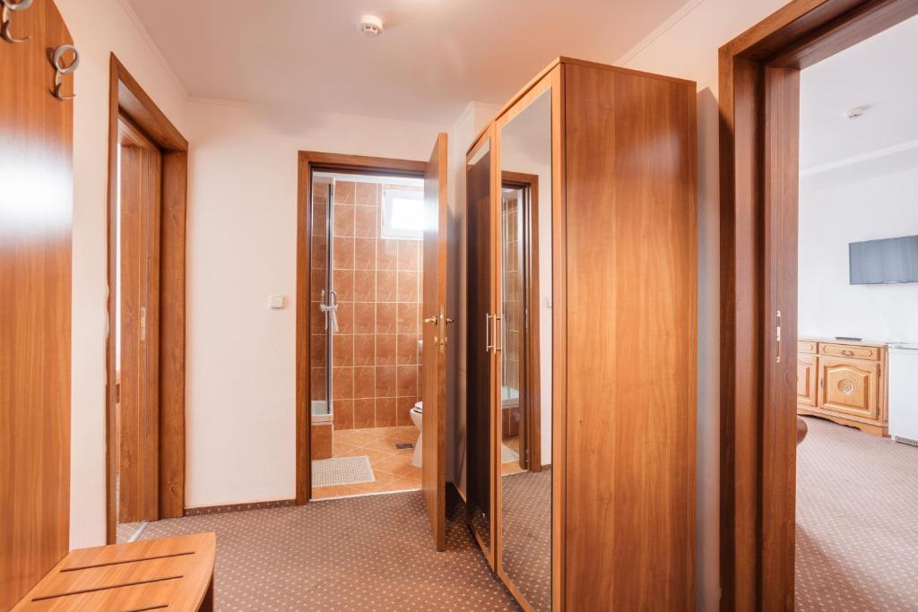 Koupelna v ubytování Hotel Bianca