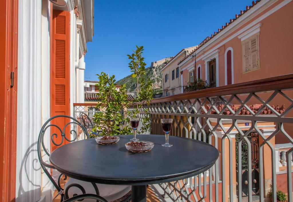 Balkón alebo terasa v ubytovaní Aetoma Hotel