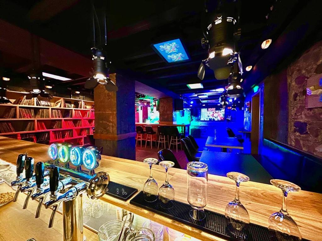 TV a/nebo společenská místnost v ubytování Art Hotel 158