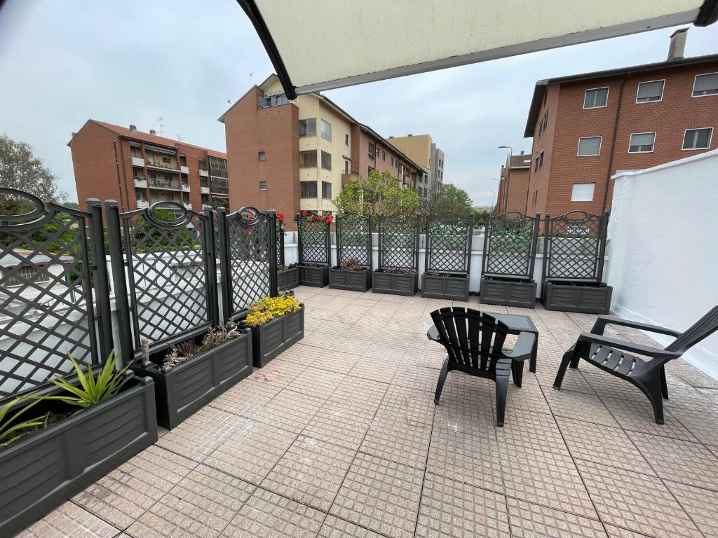 Balkon lub taras w obiekcie Milano Canal Apartments