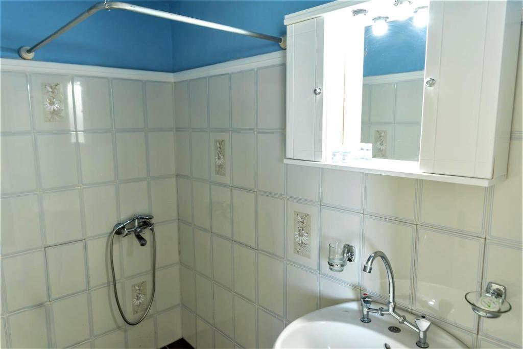 Koupelna v ubytování Zois Apartments