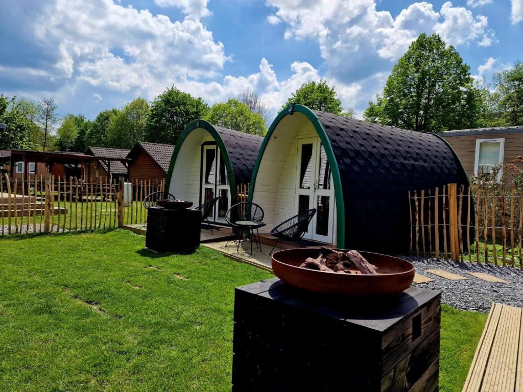 Zahrada ubytování Tiny rooms @ camping val d'Or