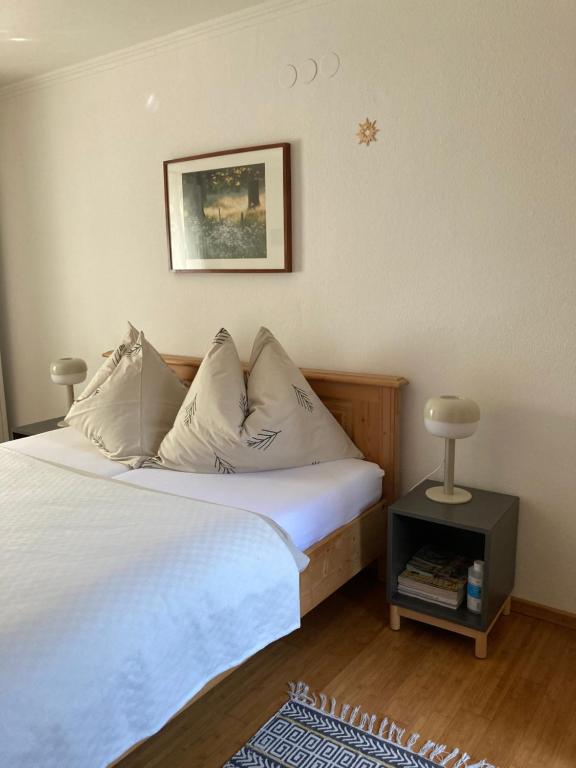 Postel nebo postele na pokoji v ubytování Appartementhaus Dargham