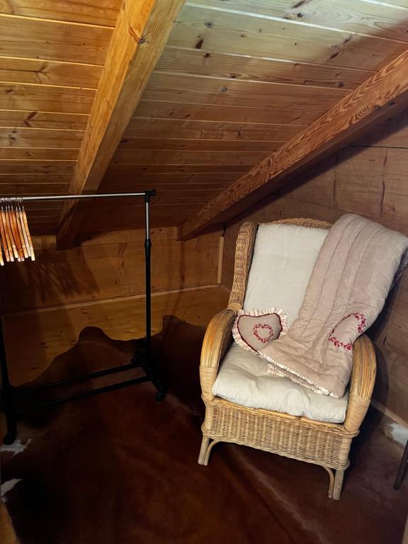 Posezení v ubytování Chalet le Pré de la Dame