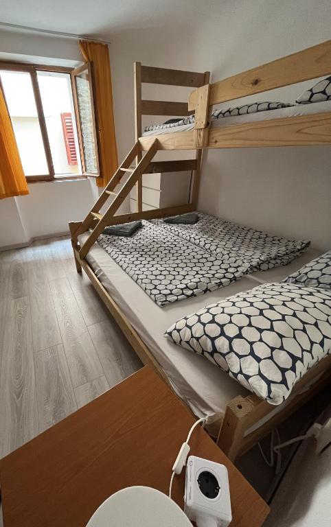 Postel nebo postele na pokoji v ubytování Hostel Piran