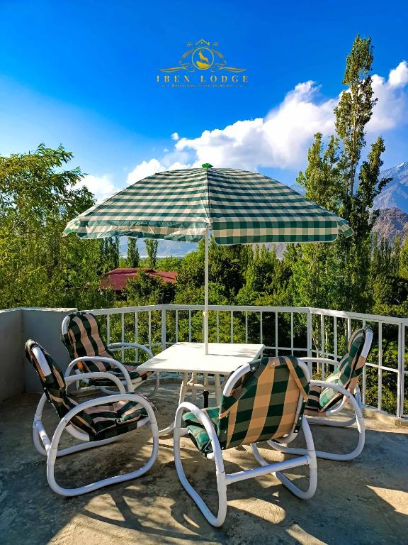 Zahrada ubytování Ibex lodge Skardu