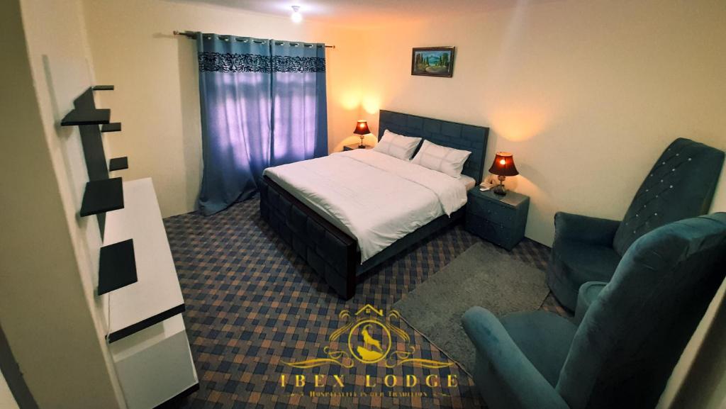 Postel nebo postele na pokoji v ubytování Ibex lodge Skardu