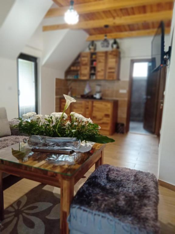 Kuchyň nebo kuchyňský kout v ubytování P-ZLATAR, apartman 3