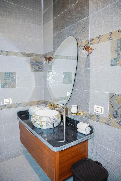 Koupelna v ubytování Tunis Pyramids Hotel - فندق اهرامات تونس