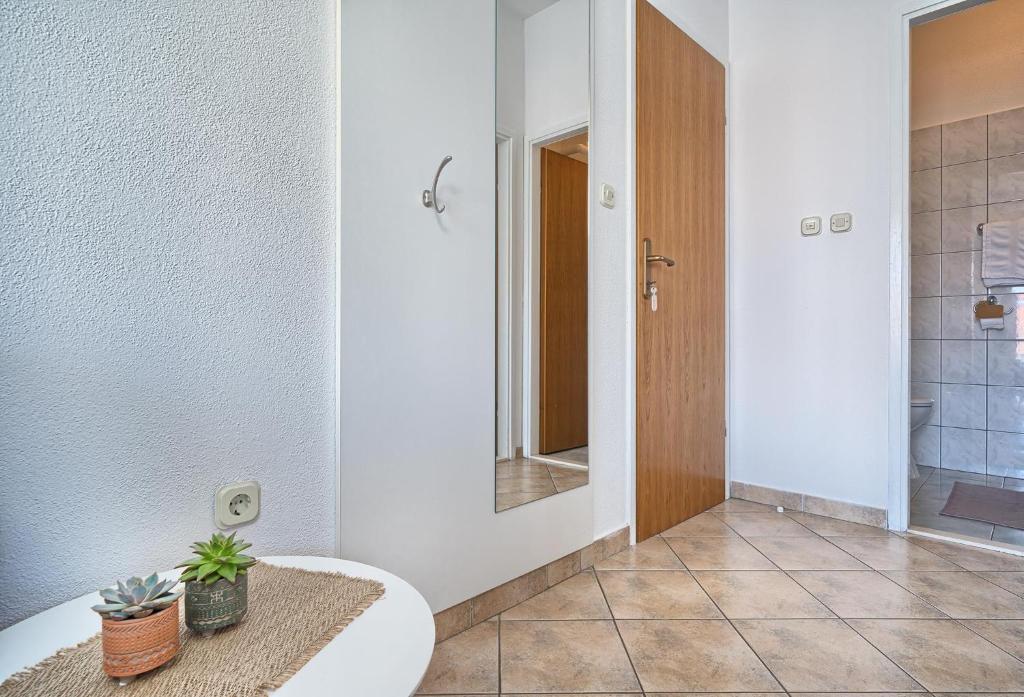 Koupelna v ubytování Apartments Irena