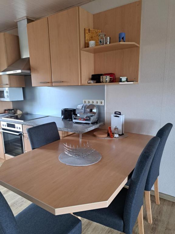 Kuchyň nebo kuchyňský kout v ubytování Ferienwohnung Heck