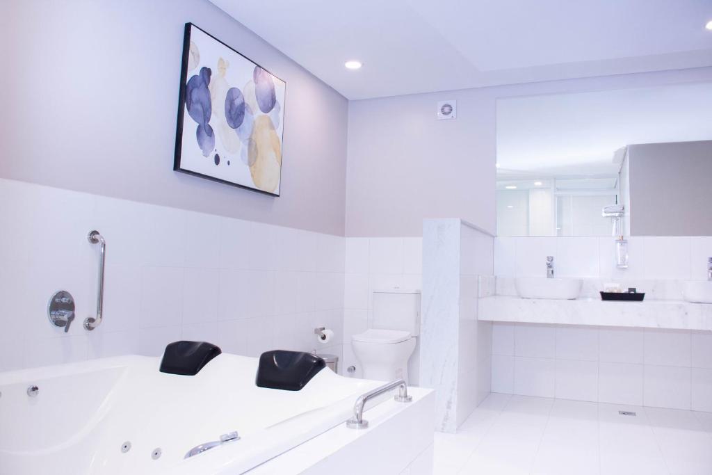 Koupelna v ubytování Bisinii Boutique Hotel