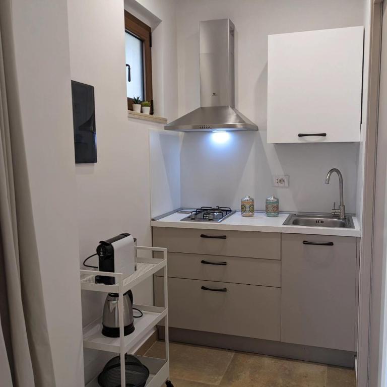 Kuchyňa alebo kuchynka v ubytovaní Le 3 Rose apartments