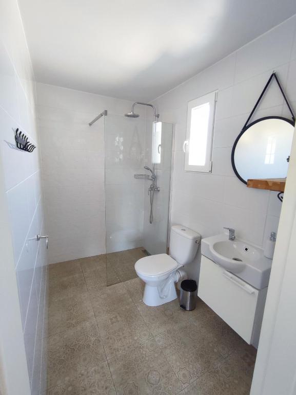 Koupelna v ubytování SOWI KĄT domki i apartamenty