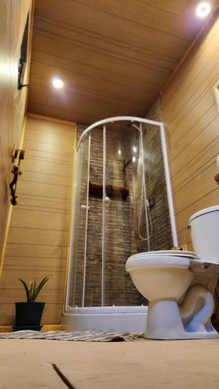 Koupelna v ubytování Glamping Dunas del sol