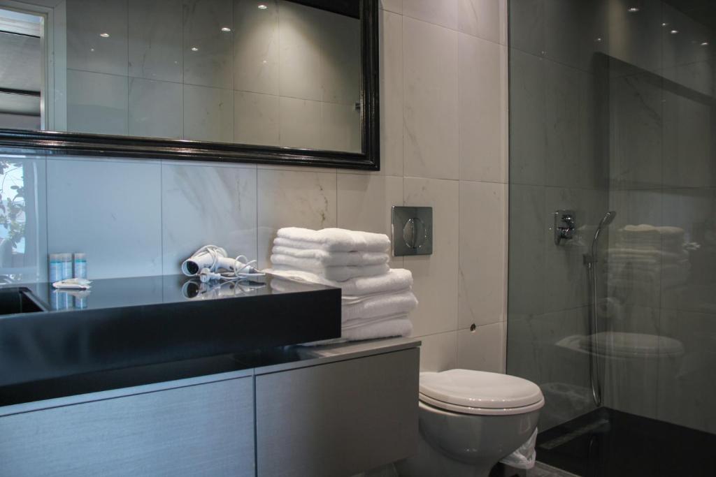 Koupelna v ubytování Porto Eda Hotel